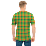 Shamrock Plaid St. Patrick's Day Print Men's T-Shirt