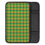 Shamrock Plaid St. Patrick's Day Print Car Center Console Cover