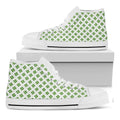 Shamrock Saint Patrick's Day Print White High Top Sneakers