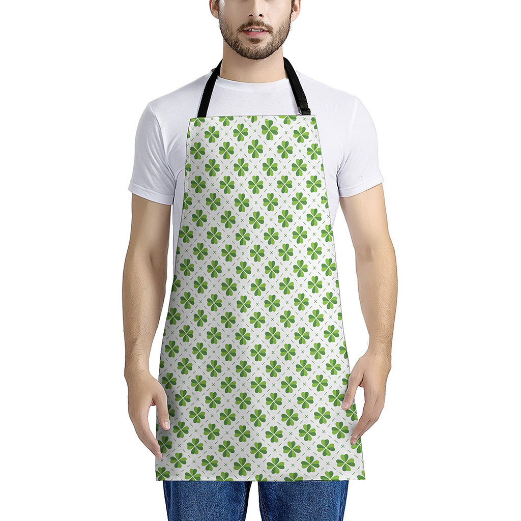 Shamrock Saint Patrick's Day Print Apron