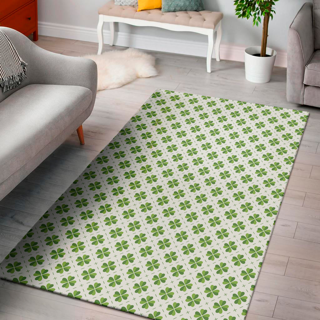 Shamrock Saint Patrick's Day Print Area Rug