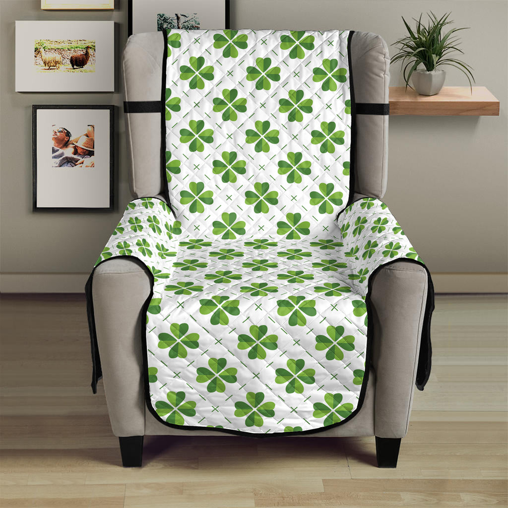 Shamrock Saint Patrick's Day Print Armchair Protector