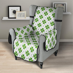 Shamrock Saint Patrick's Day Print Armchair Protector