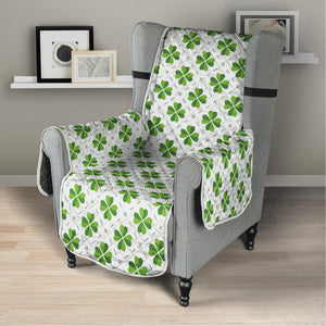 Shamrock Saint Patrick's Day Print Armchair Protector