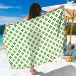 Shamrock Saint Patrick's Day Print Beach Sarong Wrap