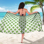 Shamrock Saint Patrick's Day Print Beach Sarong Wrap
