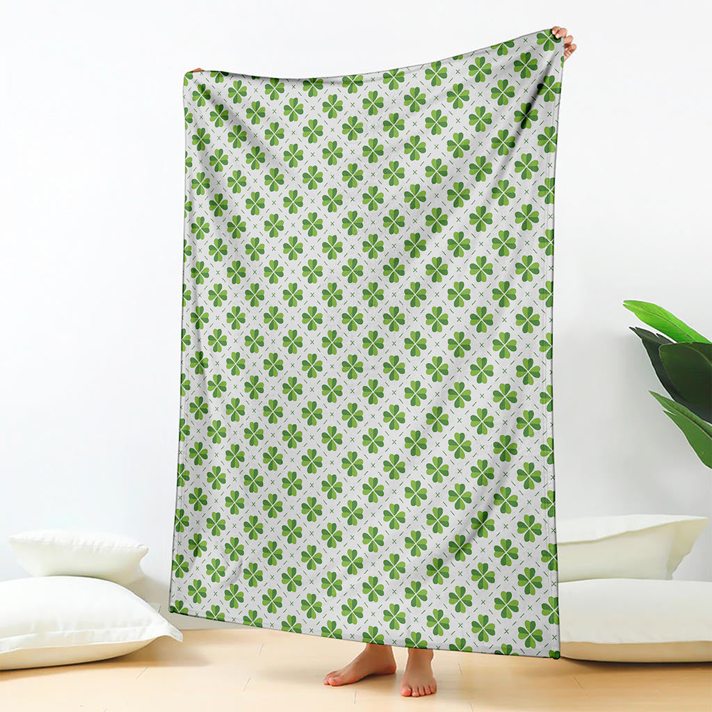 Shamrock Saint Patrick's Day Print Blanket