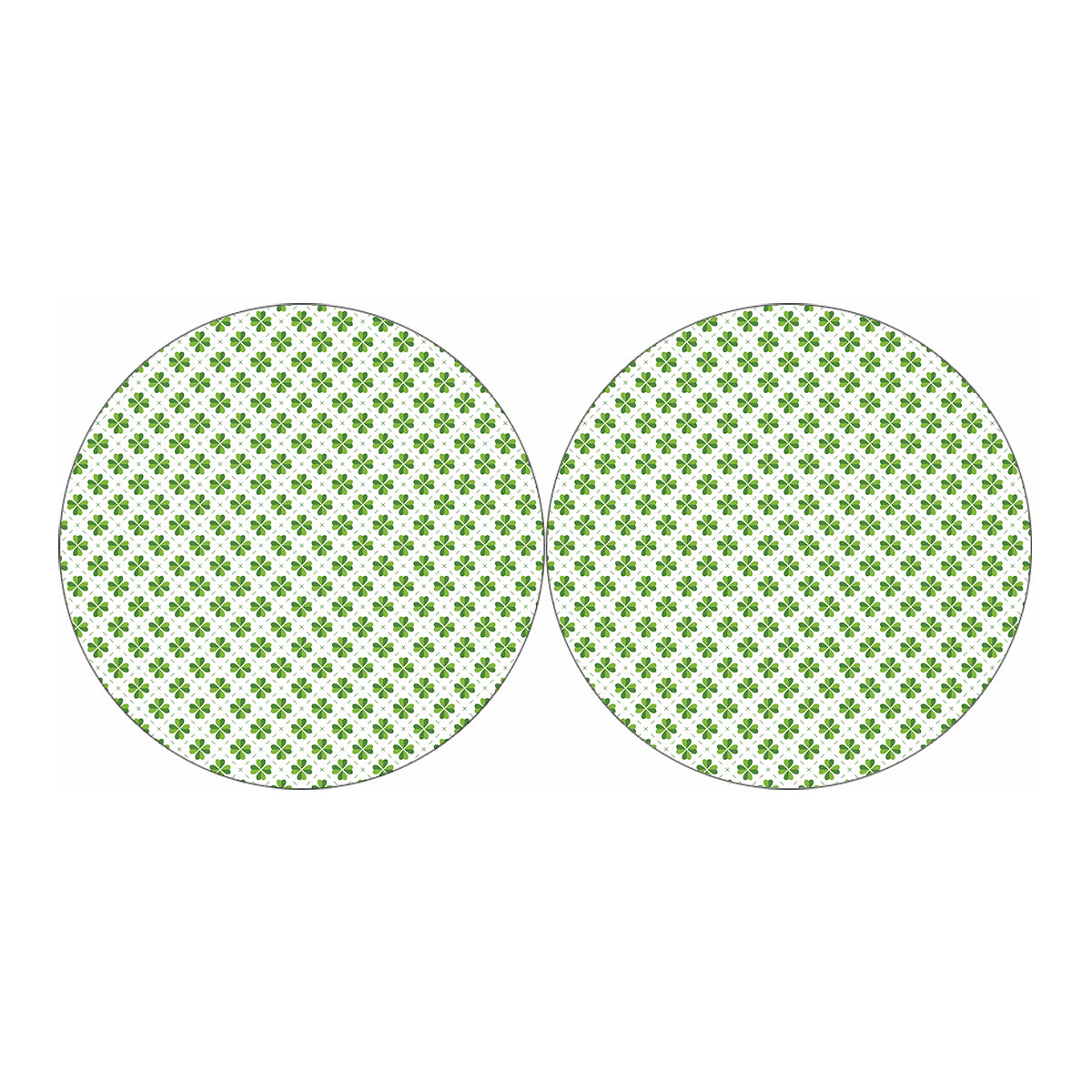 Shamrock Saint Patrick's Day Print Car Coasters