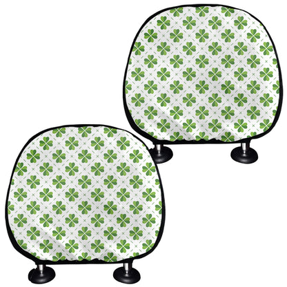 Shamrock Saint Patrick's Day Print Car Headrest Covers