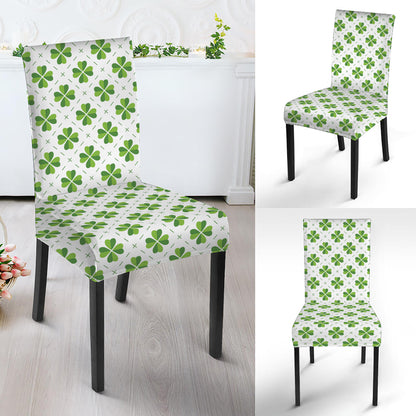 Shamrock Saint Patrick's Day Print Dining Chair Slipcover