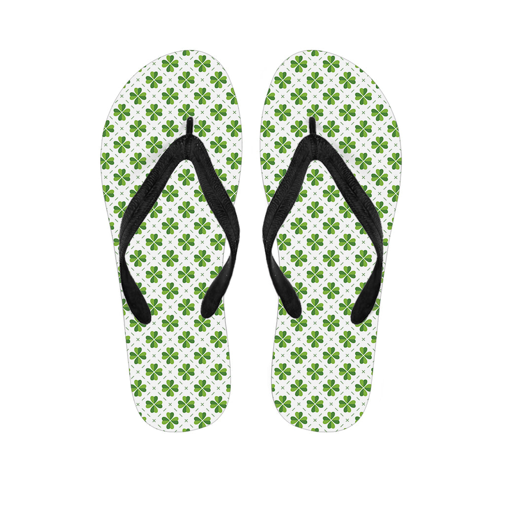 Shamrock Saint Patrick's Day Print Flip Flops