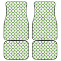 Shamrock Saint Patrick's Day Print Front and Back Car Floor Mats