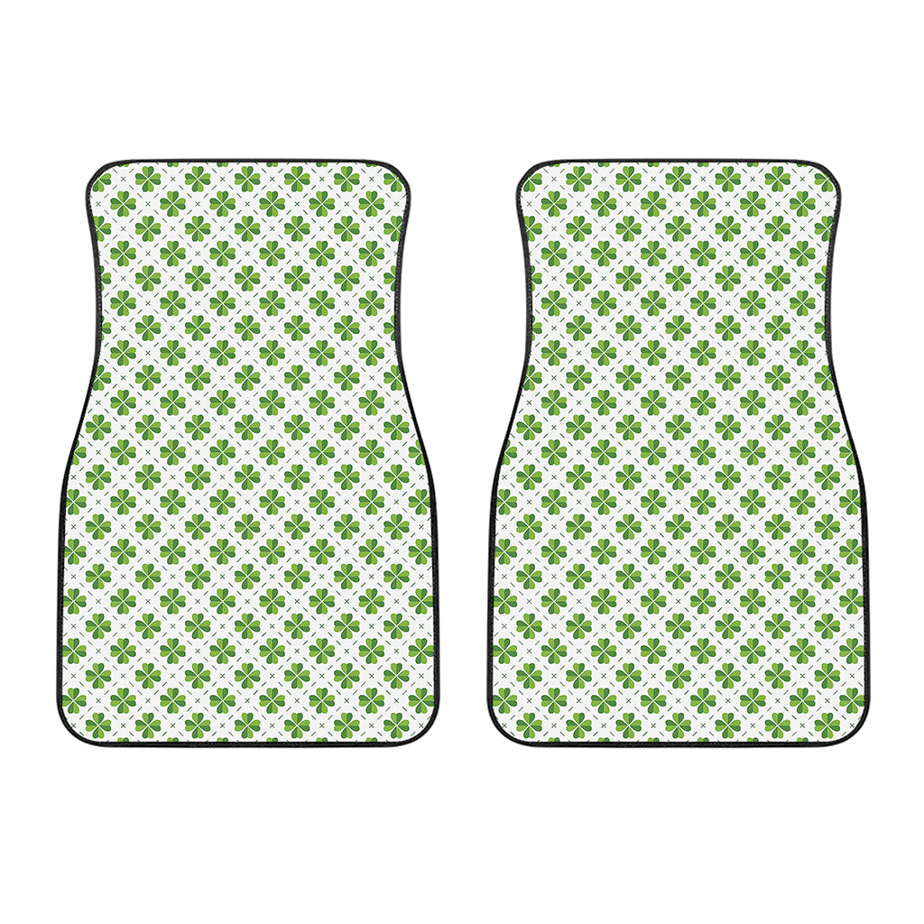 Shamrock Saint Patrick's Day Print Front Car Floor Mats