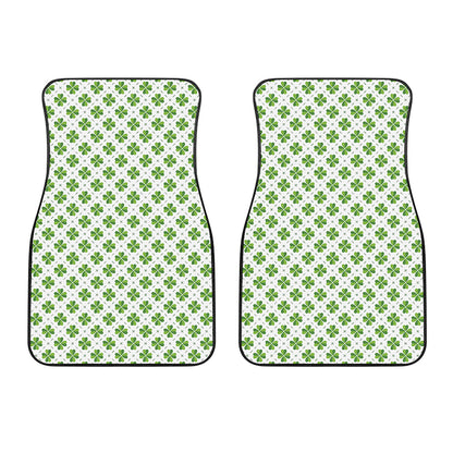 Shamrock Saint Patrick's Day Print Front Car Floor Mats