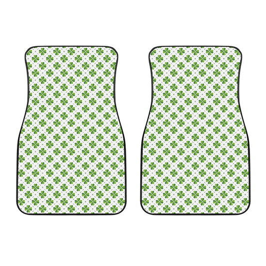Shamrock Saint Patrick's Day Print Front Car Floor Mats