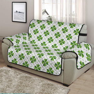 Shamrock Saint Patrick's Day Print Half Sofa Protector