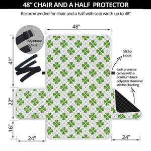 Shamrock Saint Patrick's Day Print Half Sofa Protector