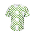 Shamrock Saint Patrick's Day Print Men's Baseball Jersey