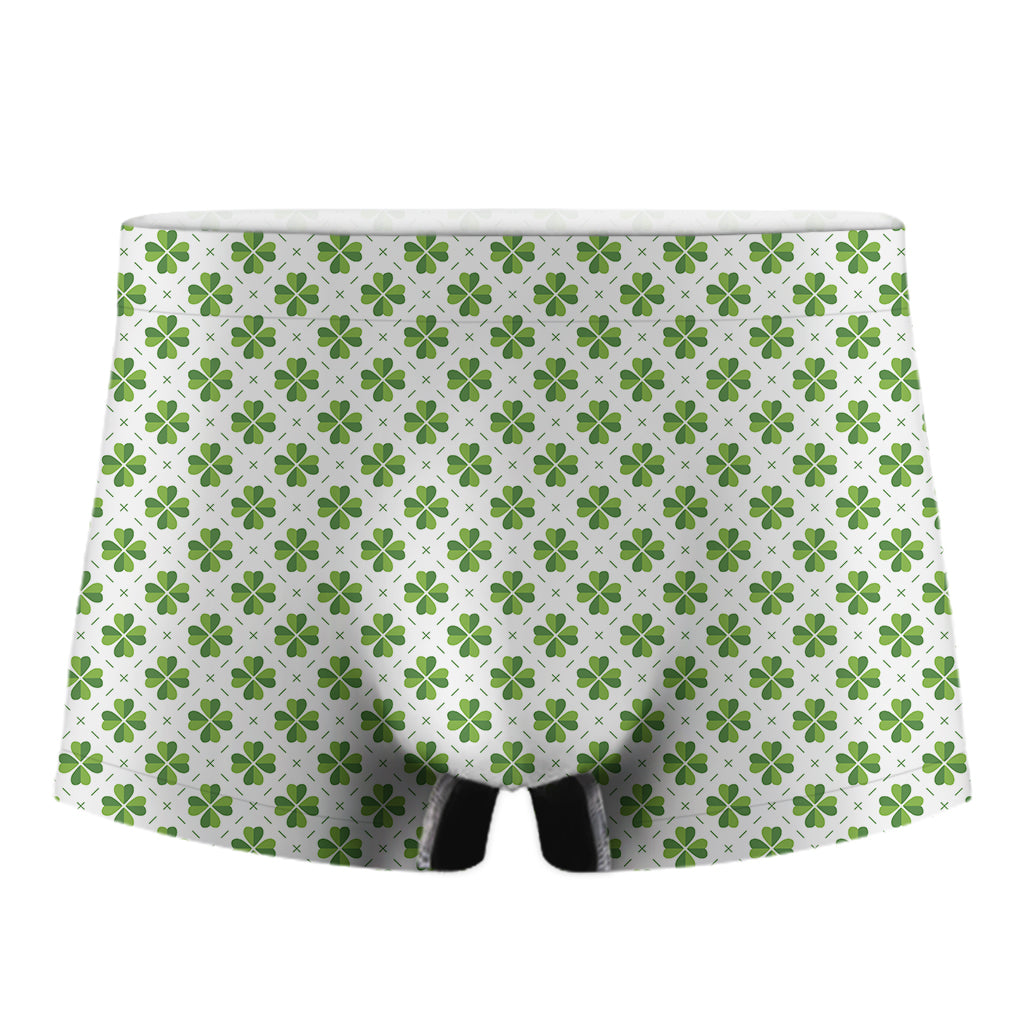 Shamrock Saint Patrick's Day Print Men's Boxer Briefs