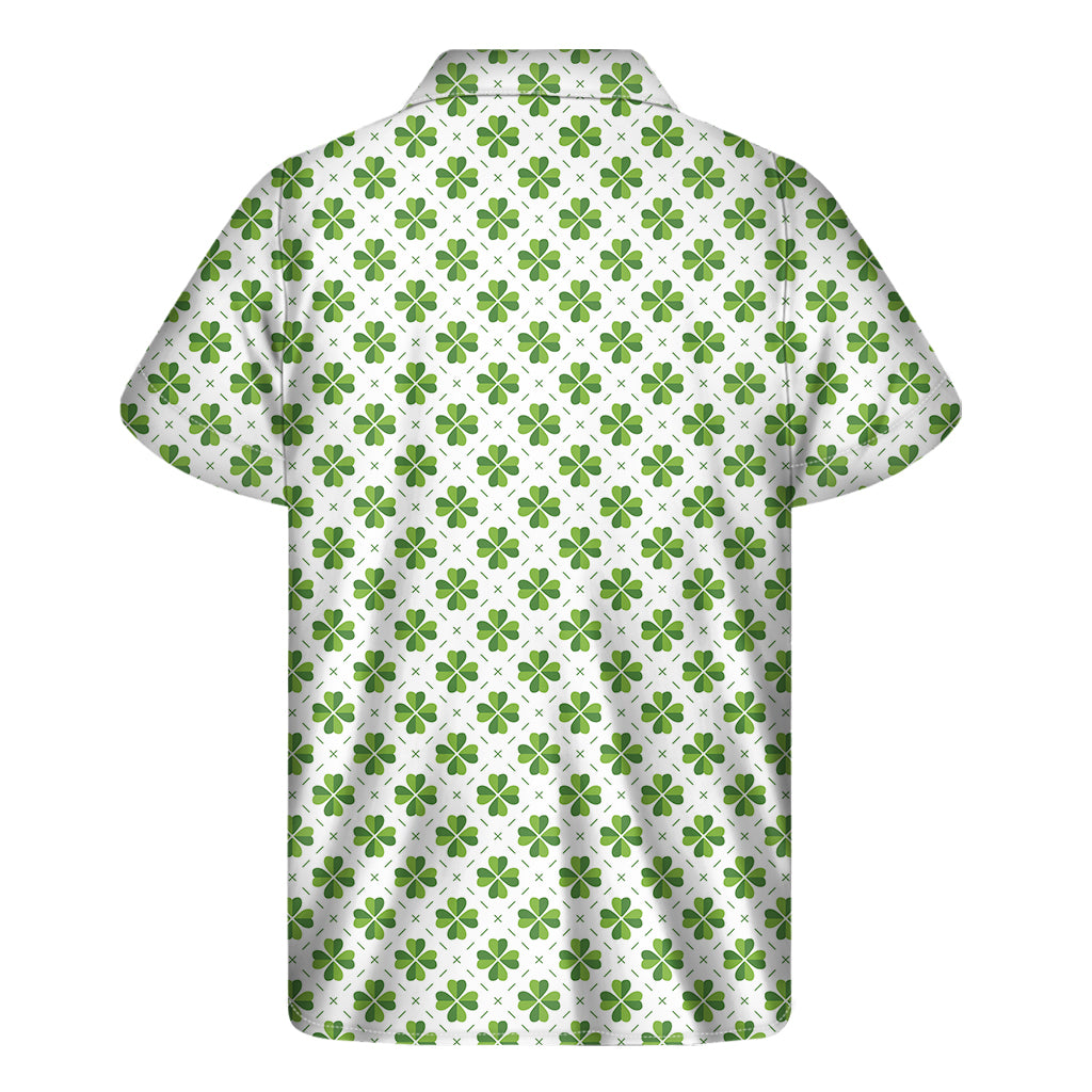 Shamrock Saint Patrick's Day Print Men's Short Sleeve Shirt