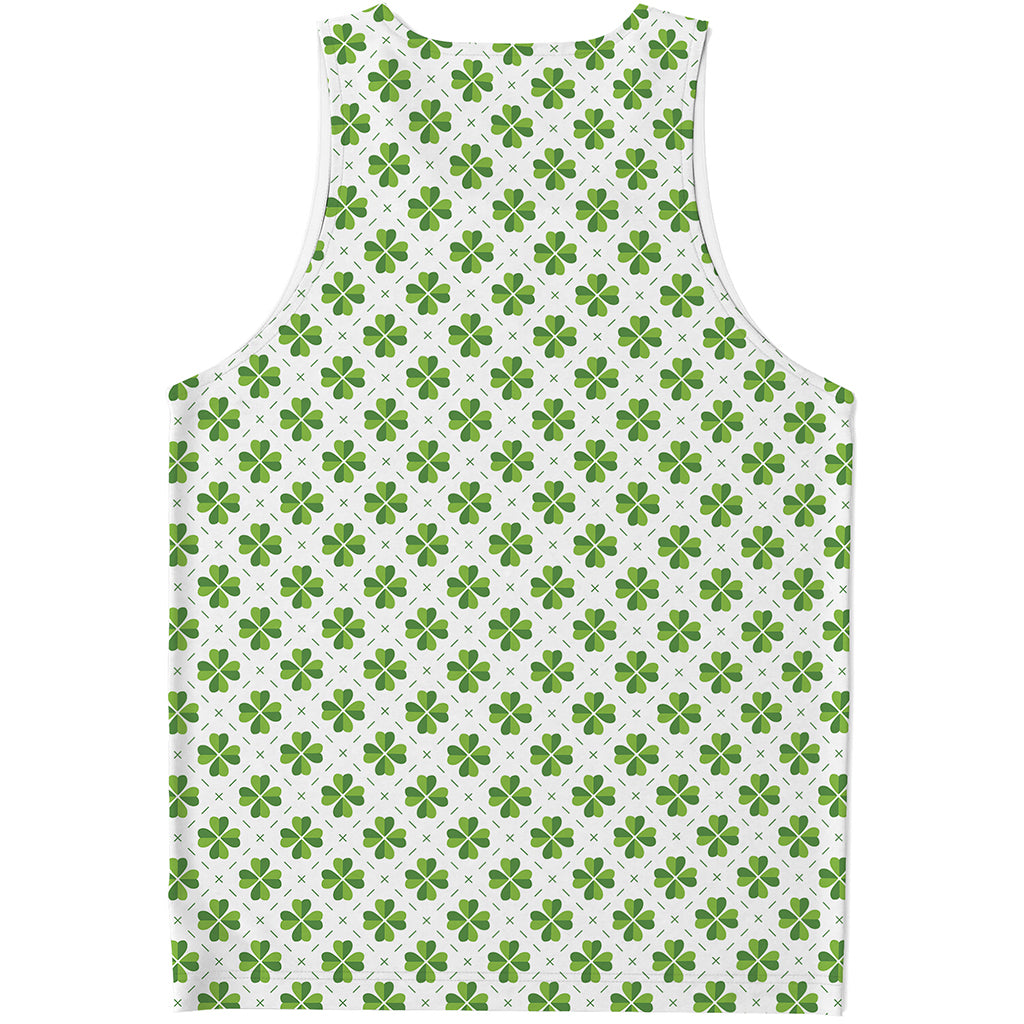 Shamrock Saint Patrick's Day Print Men's Tank Top