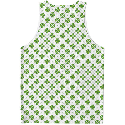 Shamrock Saint Patrick's Day Print Men's Tank Top