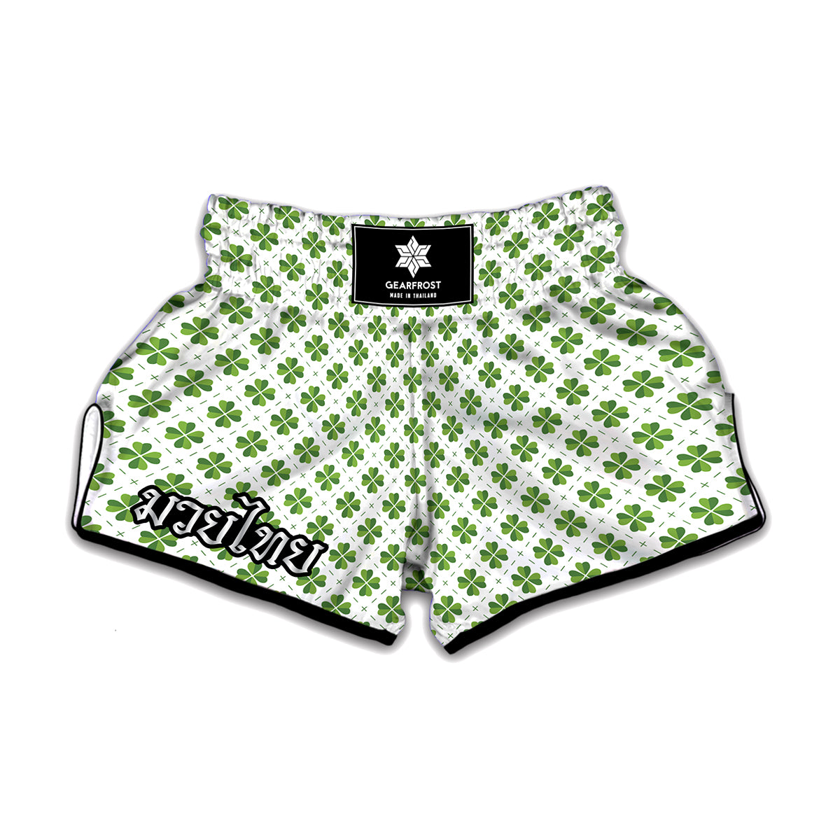 Shamrock Saint Patrick's Day Print Muay Thai Boxing Shorts