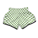 Shamrock Saint Patrick's Day Print Muay Thai Boxing Shorts