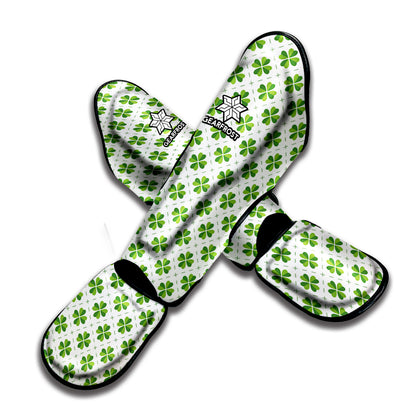 Shamrock Saint Patrick's Day Print Muay Thai Shin Guard