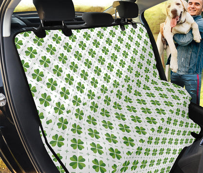 Shamrock Saint Patrick's Day Print Pet Car Back Seat Cover