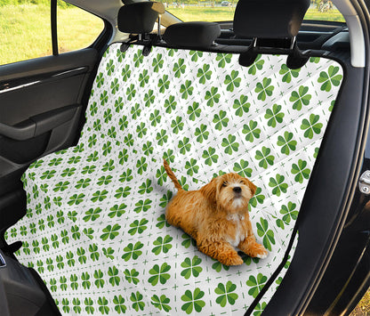 Shamrock Saint Patrick's Day Print Pet Car Back Seat Cover