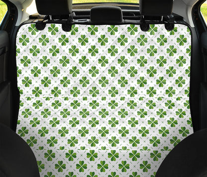 Shamrock Saint Patrick's Day Print Pet Car Back Seat Cover