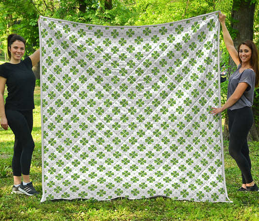 Shamrock Saint Patrick's Day Print Quilt