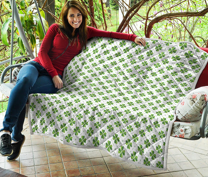 Shamrock Saint Patrick's Day Print Quilt