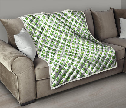 Shamrock Saint Patrick's Day Print Quilt
