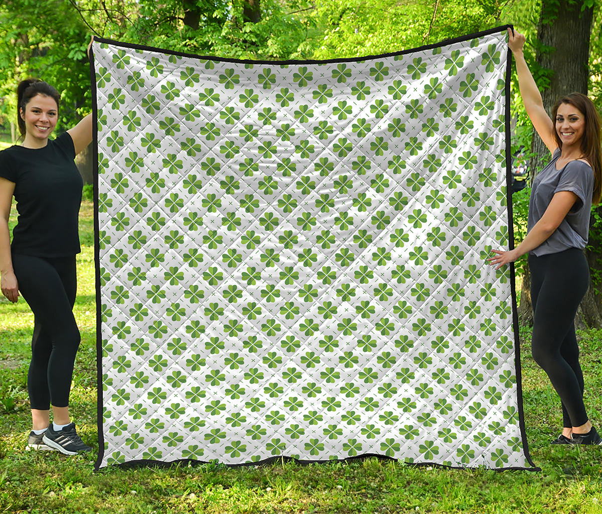 Shamrock Saint Patrick's Day Print Quilt