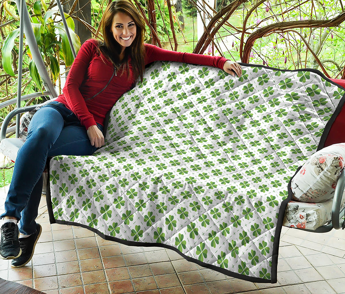 Shamrock Saint Patrick's Day Print Quilt