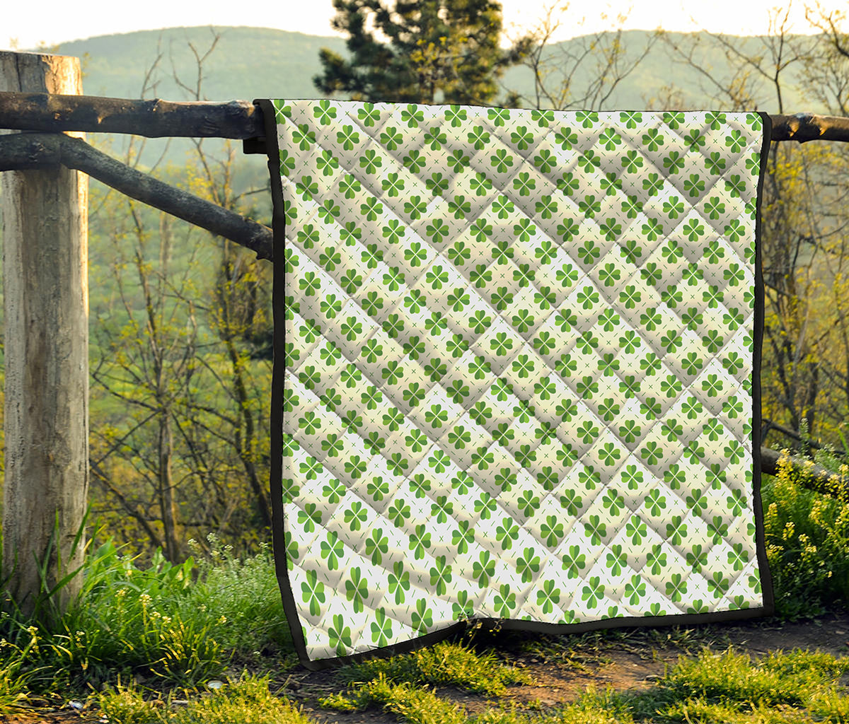 Shamrock Saint Patrick's Day Print Quilt