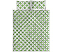 Shamrock Saint Patrick's Day Print Quilt Bed Set