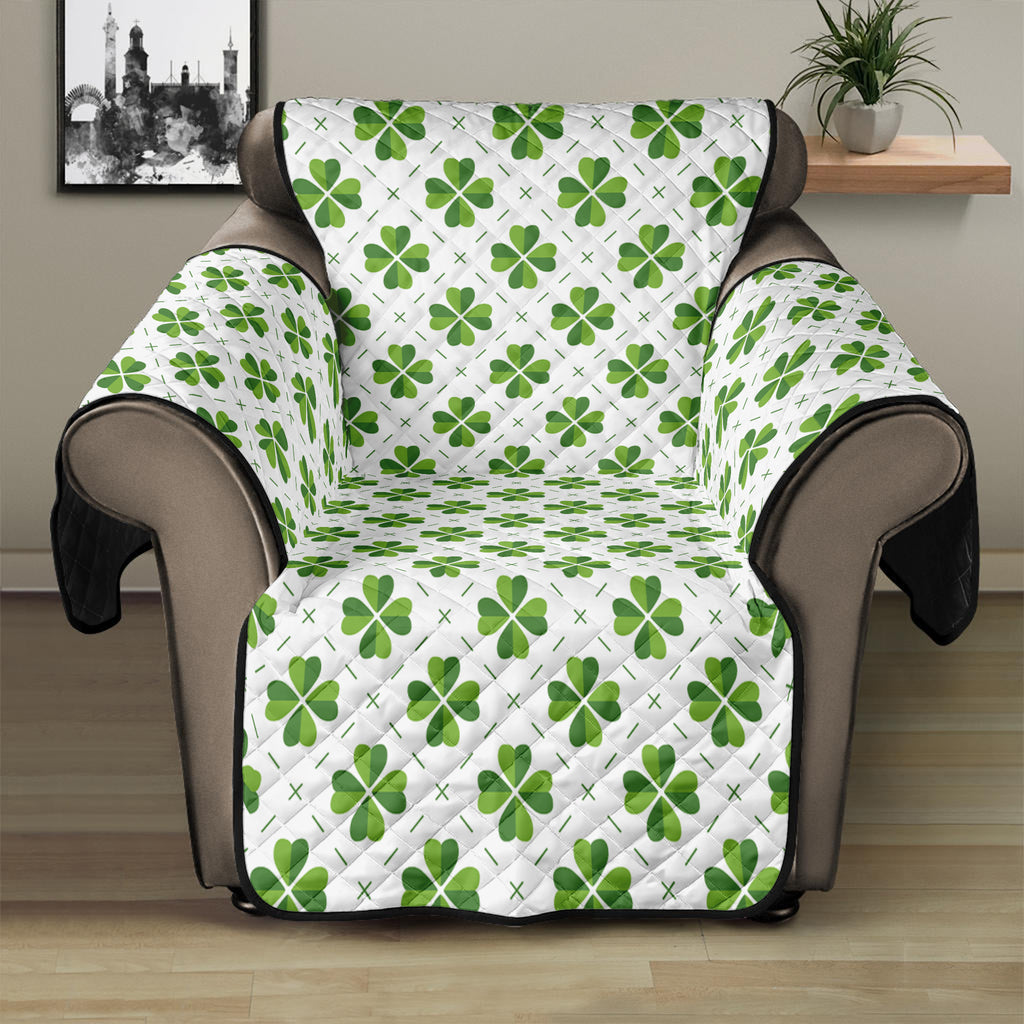 Shamrock Saint Patrick's Day Print Recliner Protector