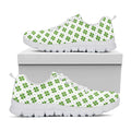 Shamrock Saint Patrick's Day Print White Running Shoes