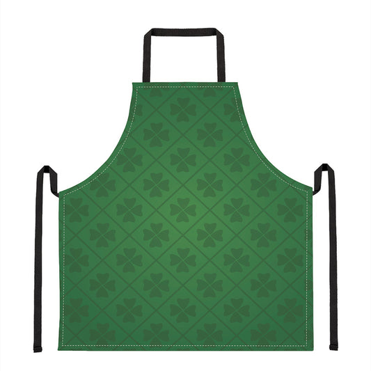 Shamrock St. Patrick's Day Pattern Print Apron