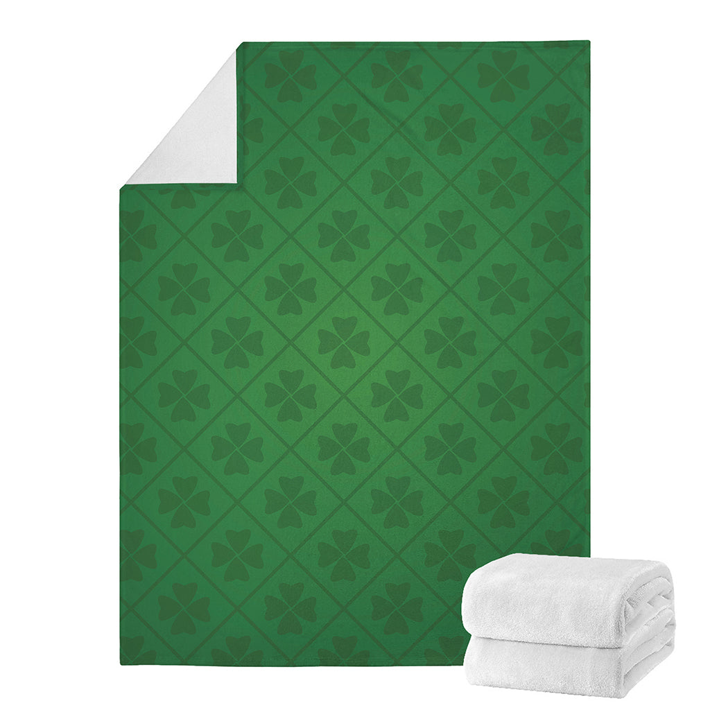 Shamrock St. Patrick's Day Pattern Print Blanket