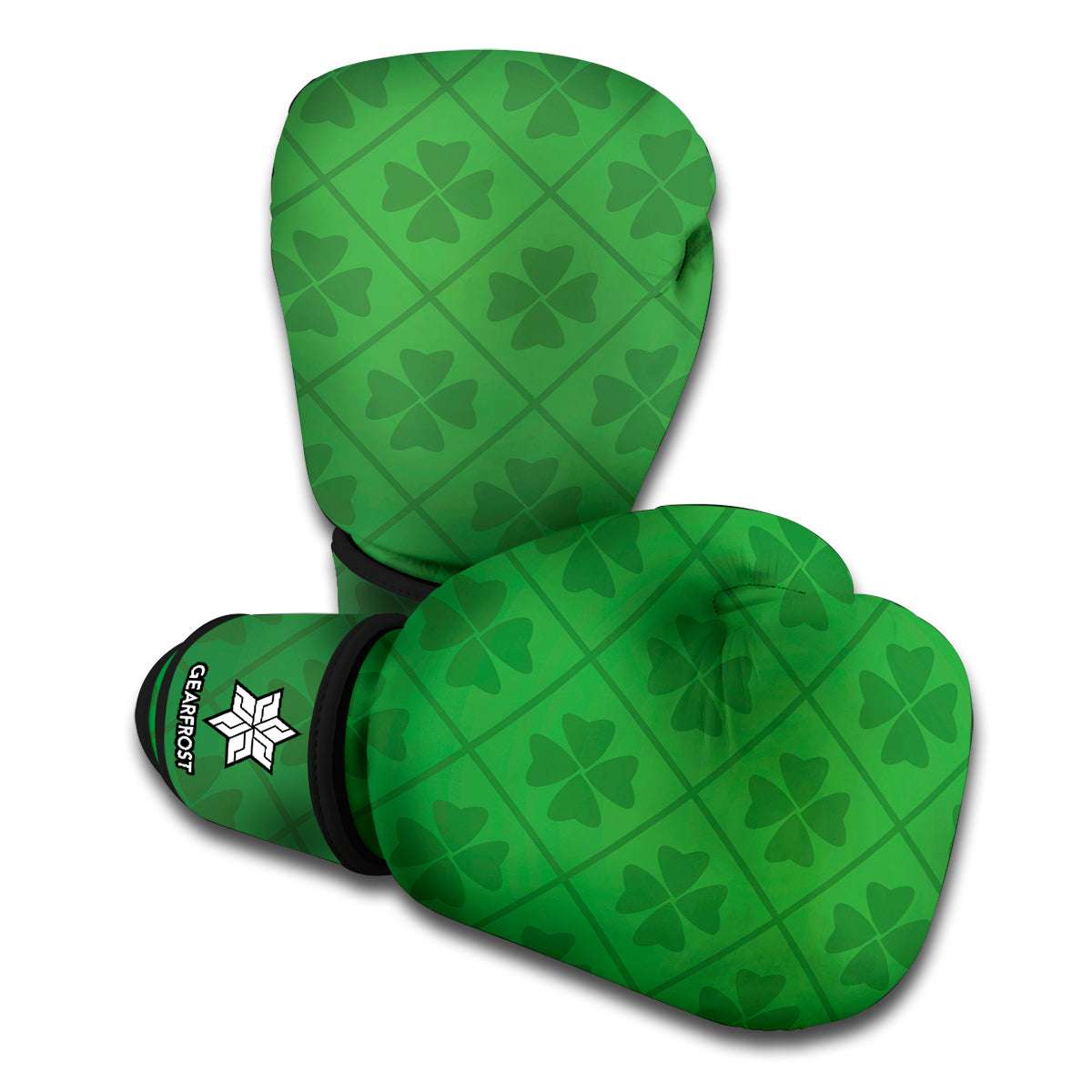 Shamrock St. Patrick's Day Pattern Print Boxing Gloves