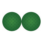 Shamrock St. Patrick's Day Pattern Print Car Coasters