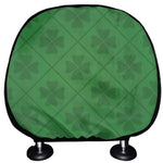 Shamrock St. Patrick's Day Pattern Print Car Headrest Covers