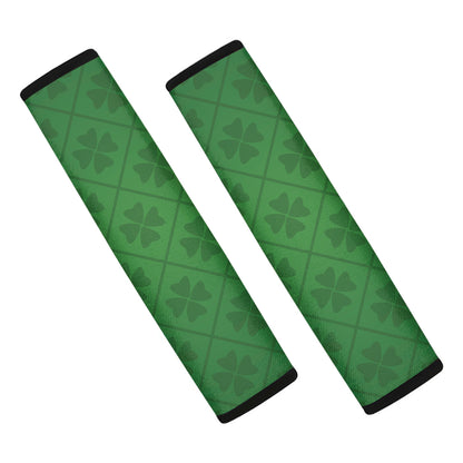 Shamrock St. Patrick's Day Pattern Print Car Seat Belt Covers