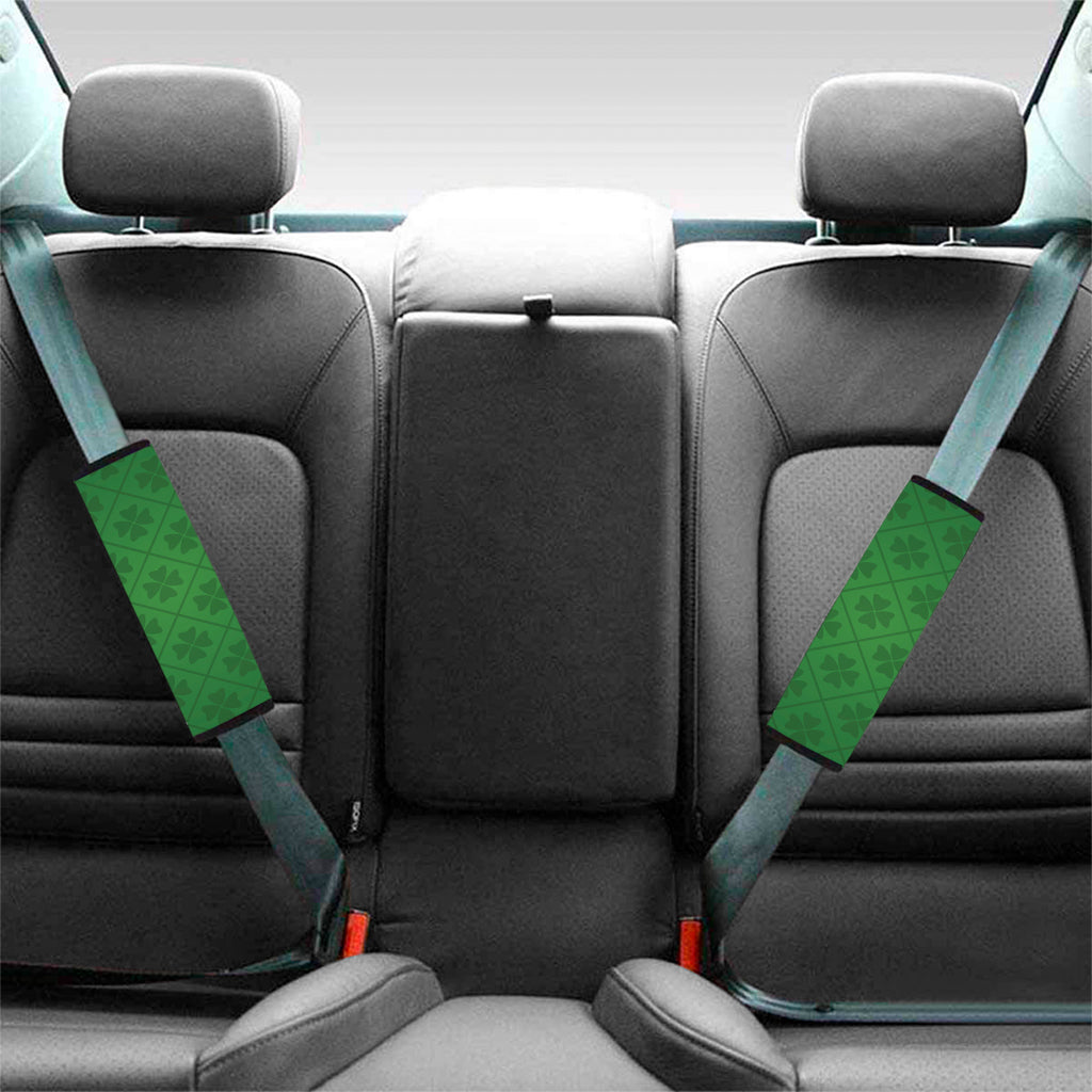 Shamrock St. Patrick's Day Pattern Print Car Seat Belt Covers