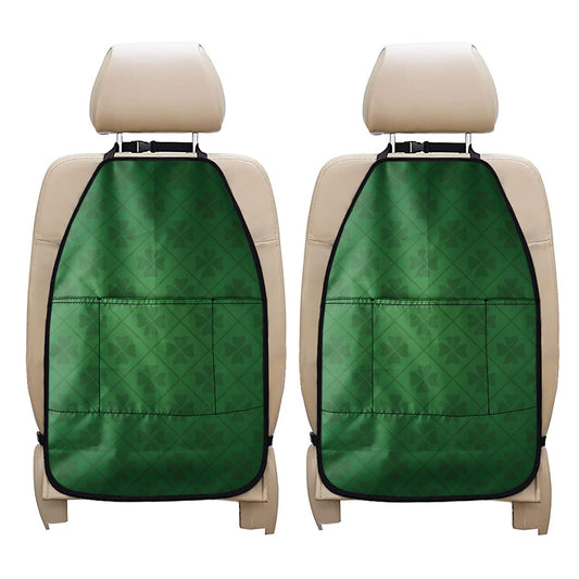 Shamrock St. Patrick's Day Pattern Print Car Seat Organizers
