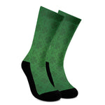 Shamrock St. Patrick's Day Pattern Print Crew Socks